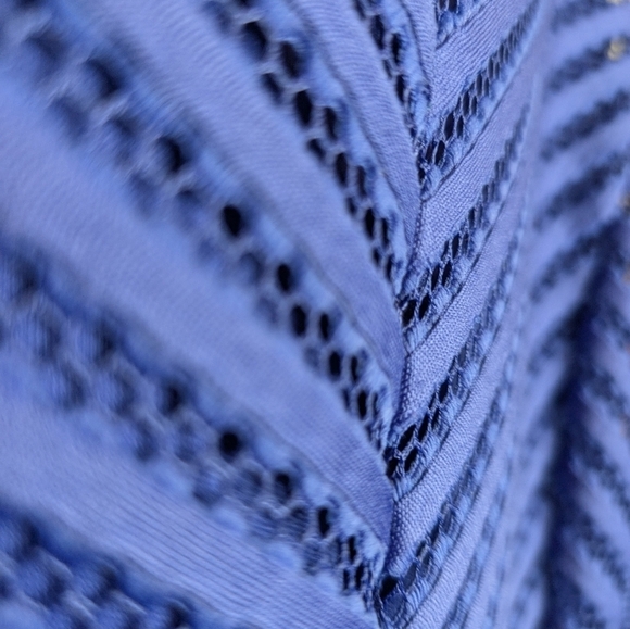 Mossimo Sleeveless Purple Fit n Flare Textured V Neck Dress Women XL - Picture 9 of 10